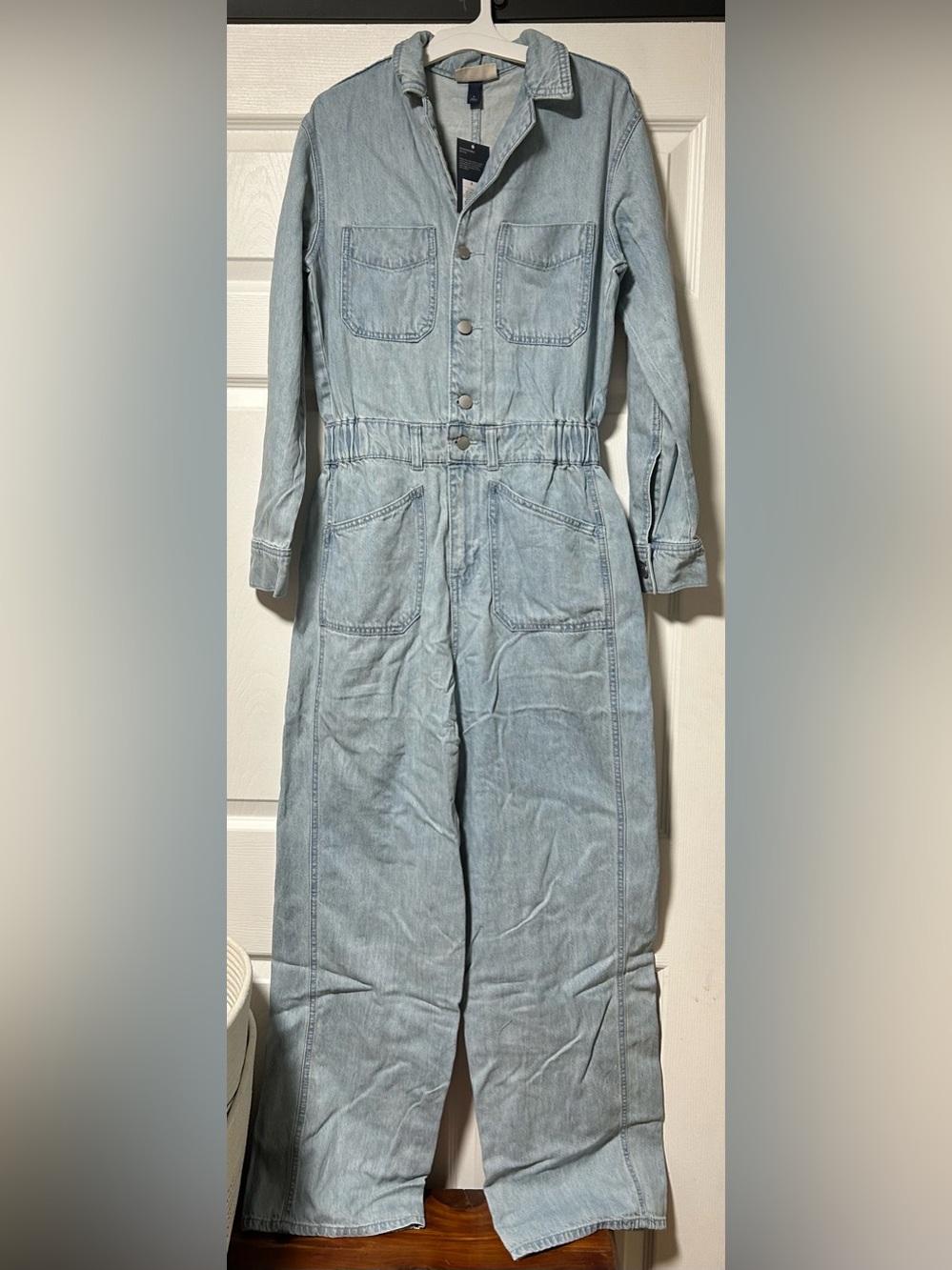 Women's Denim Baggy Jumpsuit - Universal Thread Light Wash 4: Midweight Fabric
